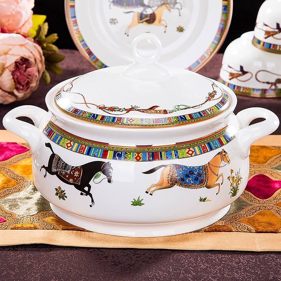 Amazon.com: IGZVMBO Bone China Dinner Set 56 Pieces